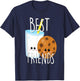 Bestie Shirt Nice Food BFF Best Friend Biscuits and T-Shirt - T-Shirt | Navy