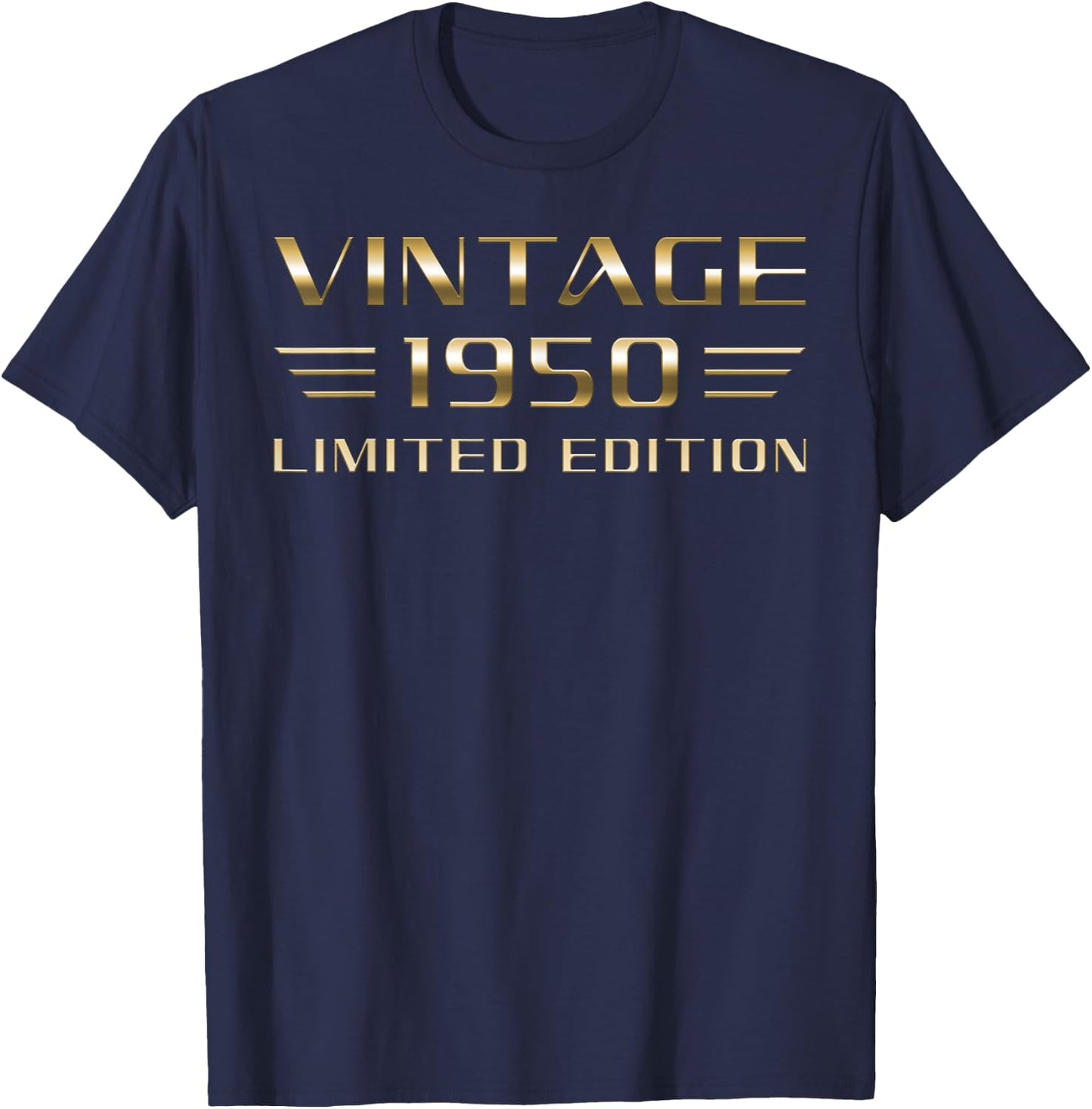 Vintage 1950 Limited Edition Classic Car 76th Birthday T-Shirt - T-Shirt | Navy