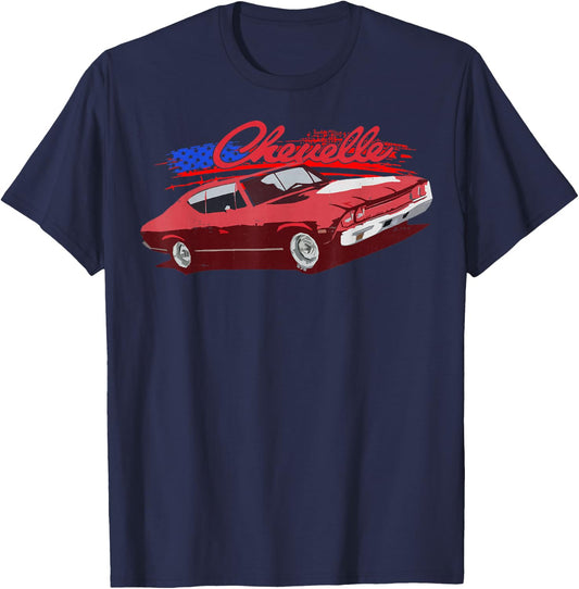 1970 64 65 66 67 68 69 71 72 Chevelle Chevys SS Muscle Car T-Shirt - T-Shirt | Navy