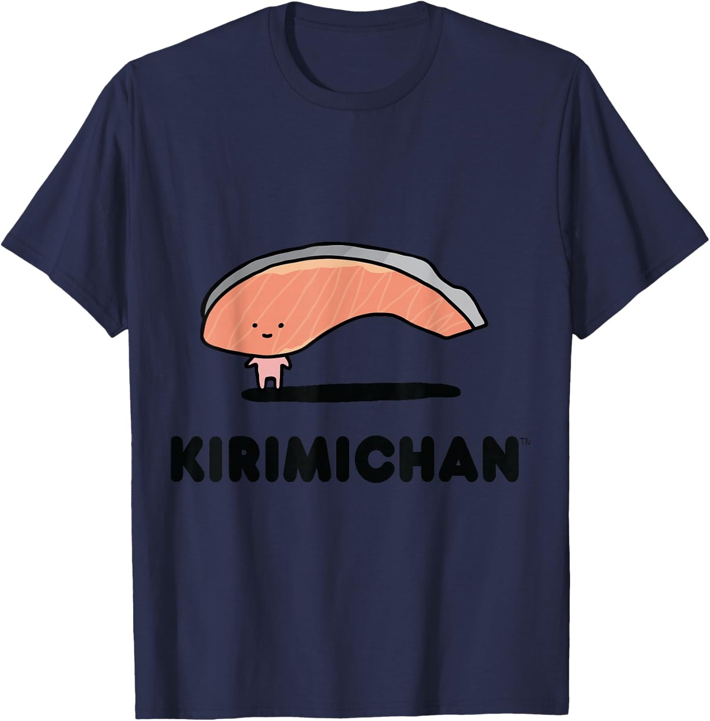SANRIO Kirimichan Character Front and Back T-Shirt - T-Shirt | Navy