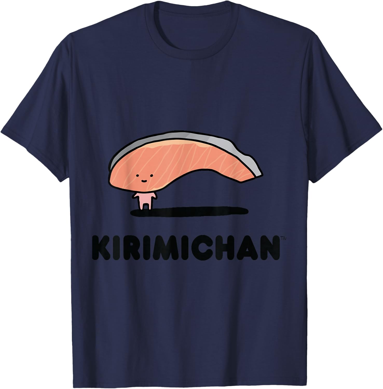 SANRIO Kirimichan Character Front and Back T-Shirt - T-Shirt | Navy