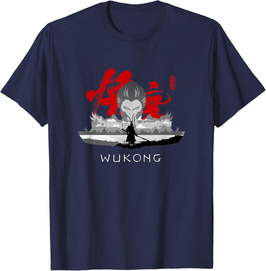Sun Wukong Monkey King | Cool Art T-Shirt - T-Shirt | Navy