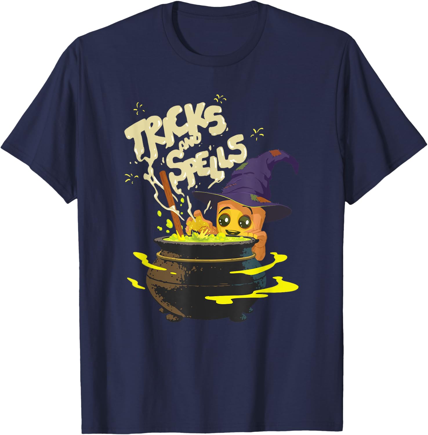 Marvel Baby Groot Witch Costume Halloween Tricks and Spells T-Shirt - T-Shirt | Navy