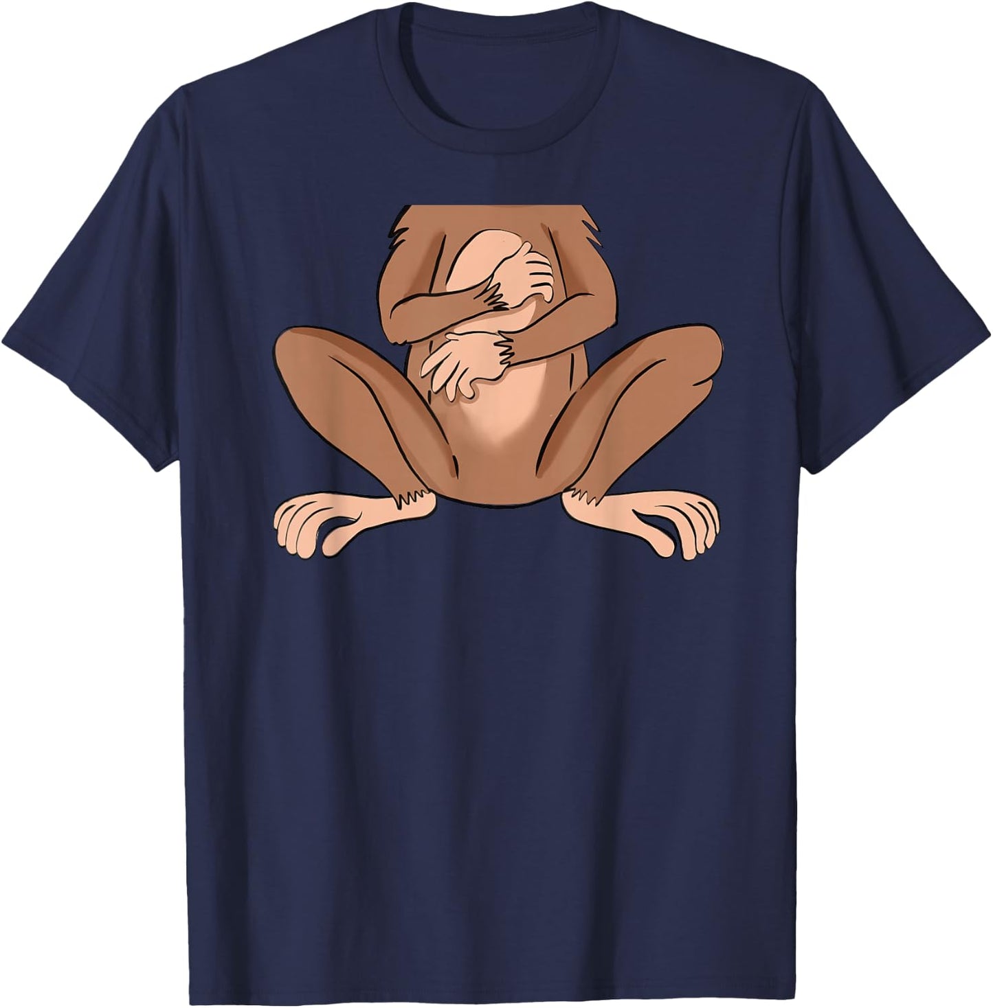Easy Monkey Halloween Costume T-Shirt - T-Shirt | Navy