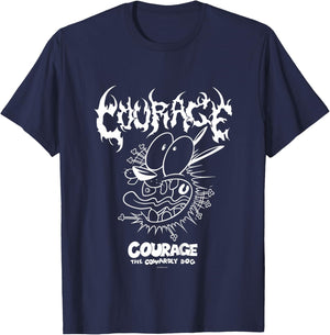 Kids Courage the Cowardly Dog Extreme Metal T-Shirt - T-Shirt | Navy