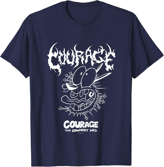 Kids Courage the Cowardly Dog Extreme Metal T-Shirt - T-Shirt | Navy