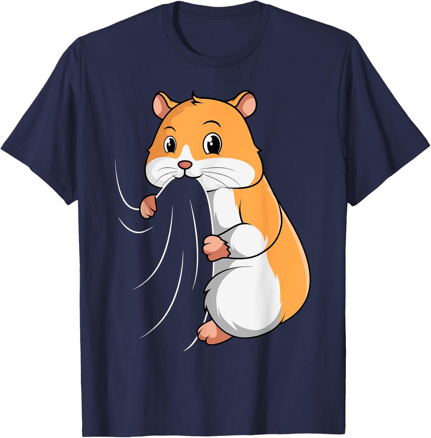 Hamster Gold Hamster Dwarf Hamster Girls Women Children T-Shirt - T-Shirt | Navy