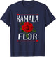 Kamala Flor Roses 2024 I'm With Her T-Shirt - T-Shirt | Navy