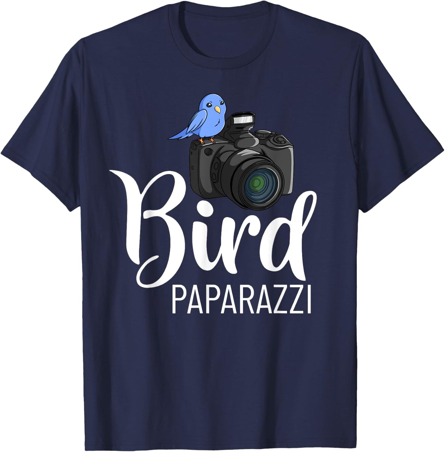 Bird Photography Lens Camera Photographer T-Shirt - T-Shirt | Navy