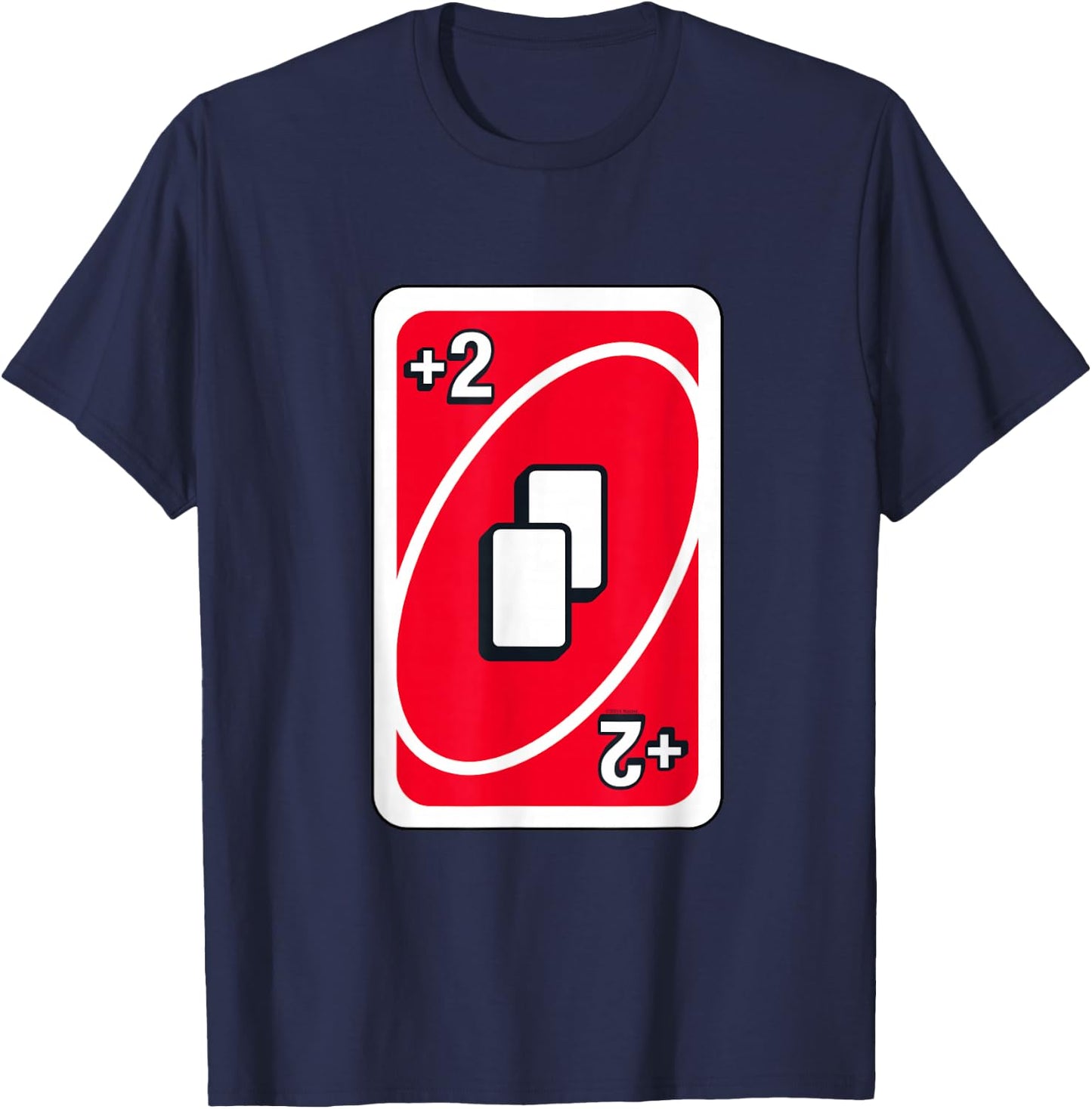 UNO - Red Draw Two Card T-Shirt - T-Shirt | Navy