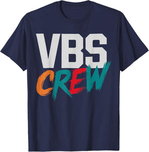 VBS Crew Faith-Based Gathering Sunday School Teacher T-Shirt - T-Shirt | Navy