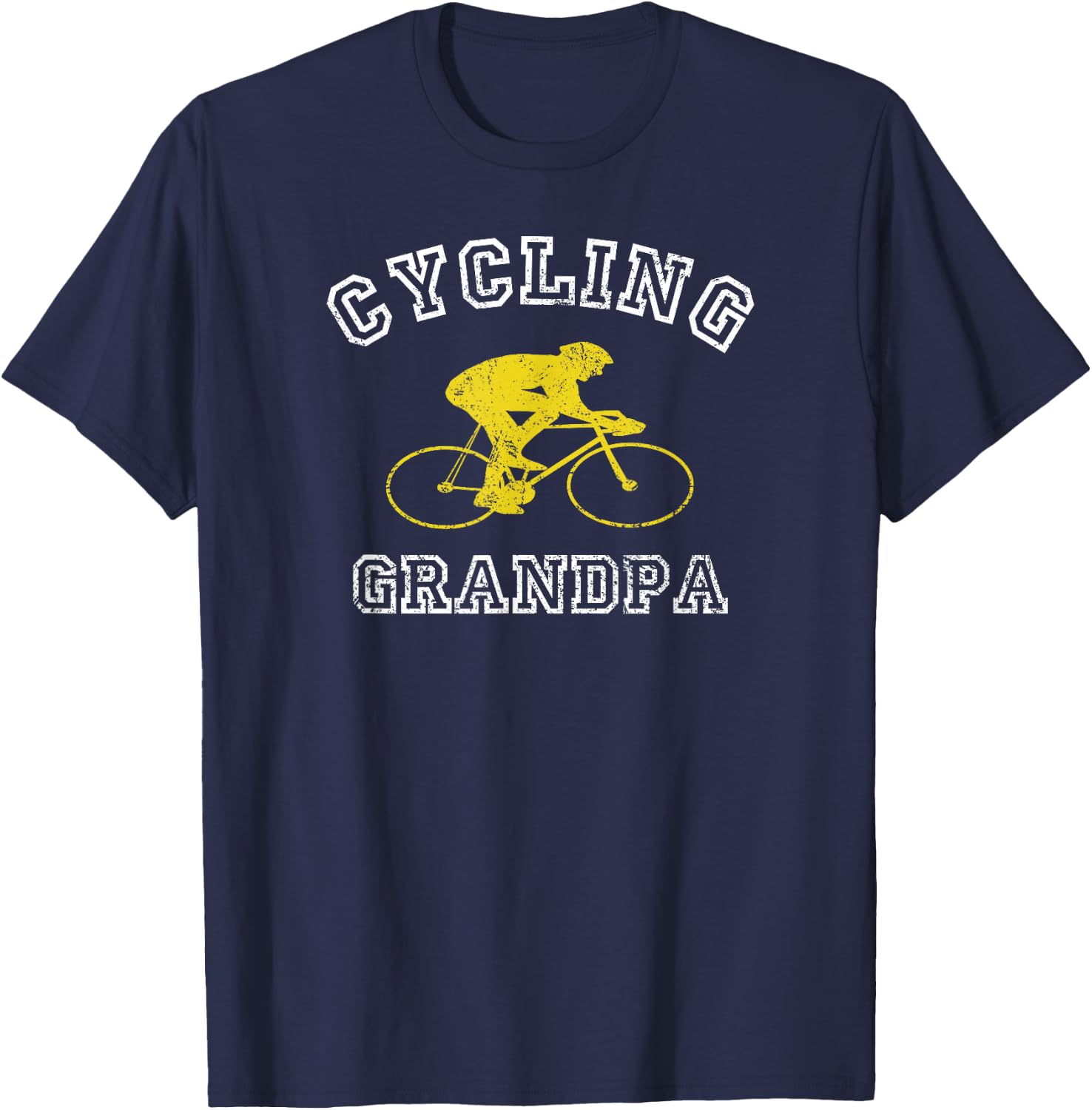Cycling Grandpa Gift Grand dad Cyclist T-Shirt - T-Shirt | Navy