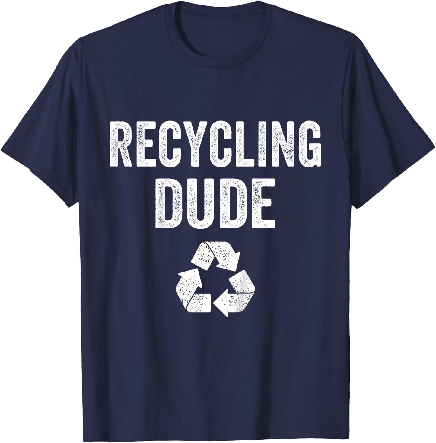 Kids Recycling Dude Boys Earth Day Toddler Recycle Logo Vintage T-Shirt - T-Shirt | Navy