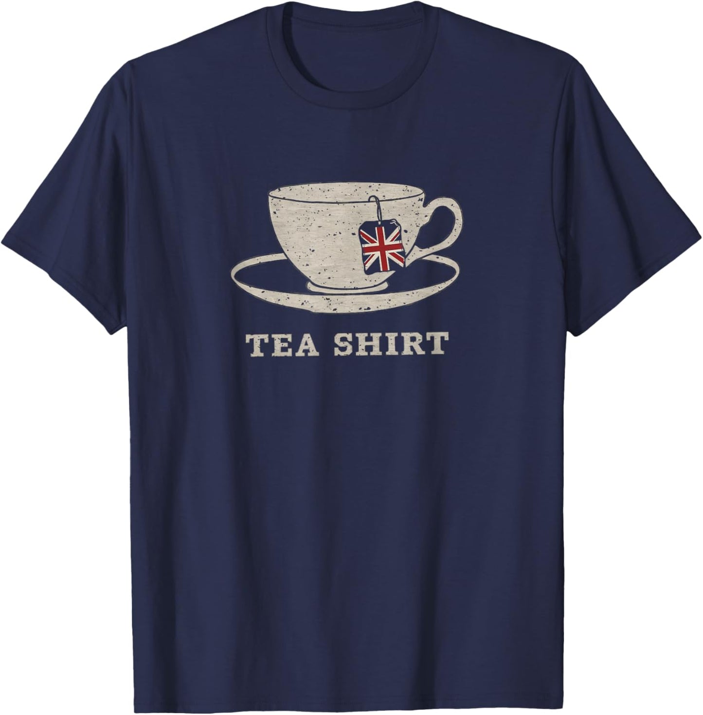 I Love English Tea Party UK Flag London Souvenir T-Shirt - T-Shirt | Navy