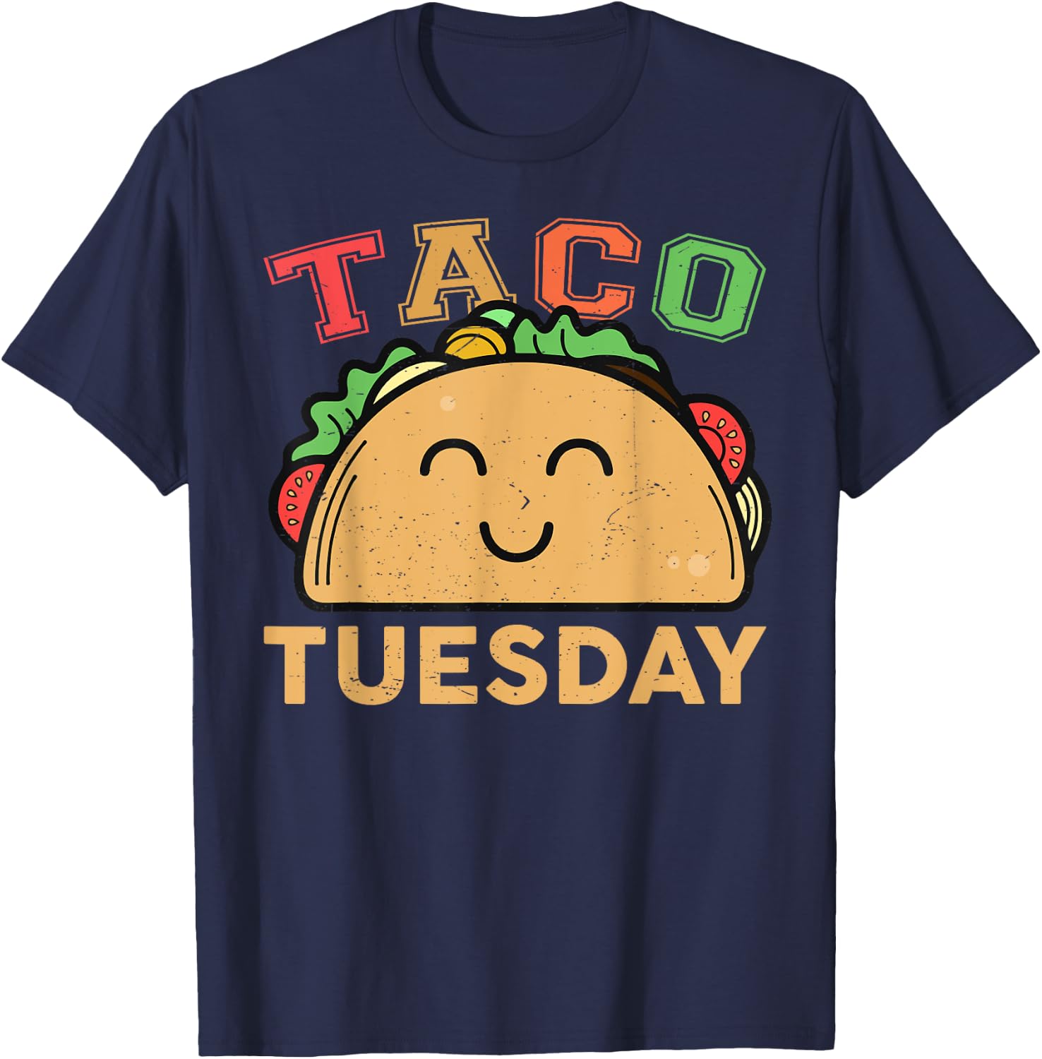 Taco-Shirt Kids Toddler Baby Taco Tuesday Women Men Funny T-Shirt - T-Shirt | Navy