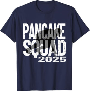 Vintage Football Player Lineman Pancake Squad 2025 T-Shirt - T-Shirt | Navy