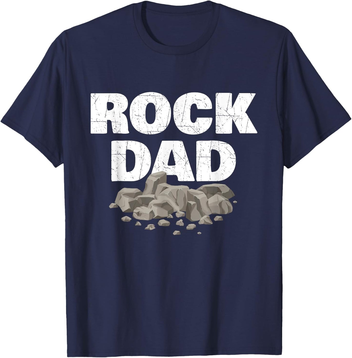 Rock Dad - Rock Collector Geode Hunter Geology T-Shirt - T-Shirt | Navy