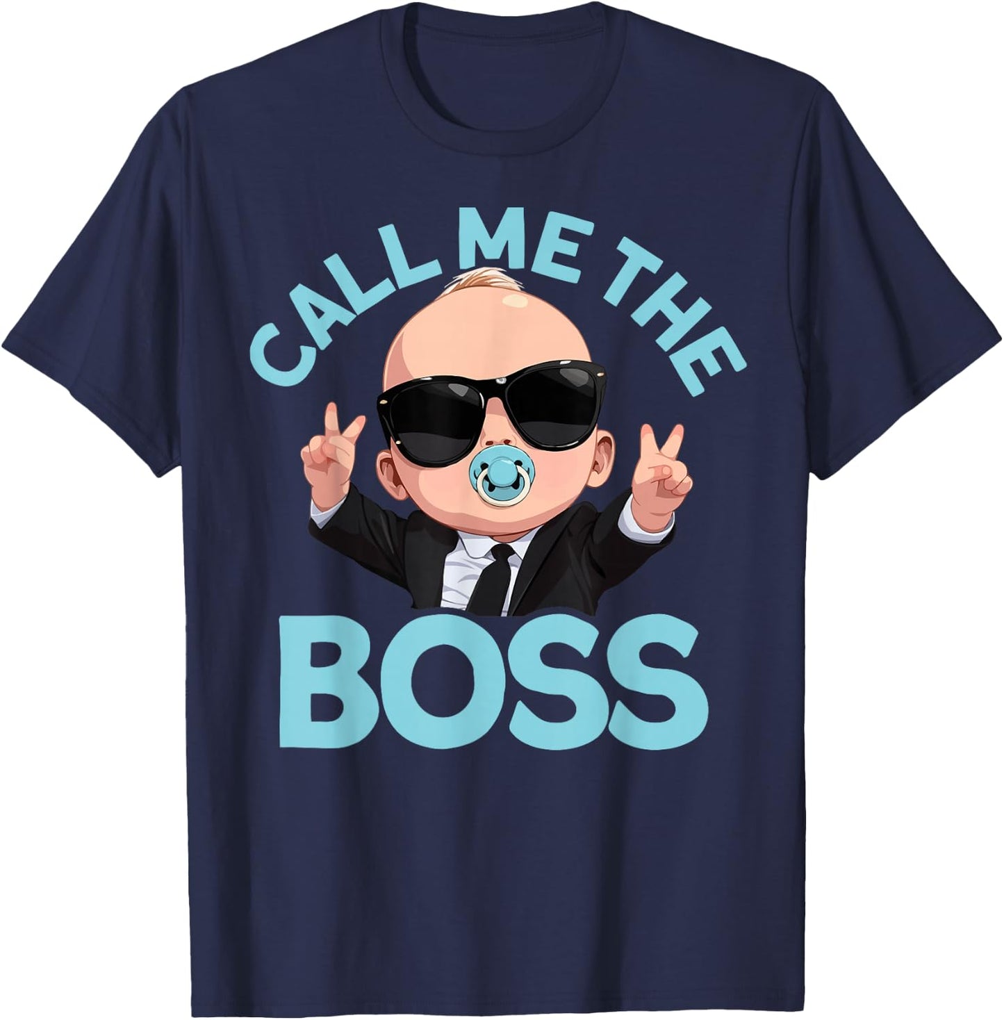 Baby Boss "Call Me Boss" Like A Boss Kids T-Shirt - T-Shirt | Navy