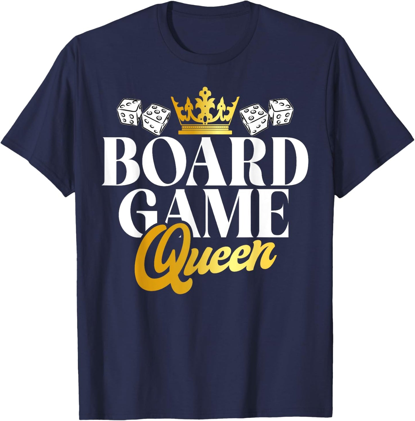 Board Game Queen Board Game T-Shirt - T-Shirt | Navy