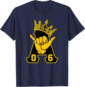 Alpha African 1906 Fraternity Hand Sign Crown T-Shirt - T-Shirt | Navy