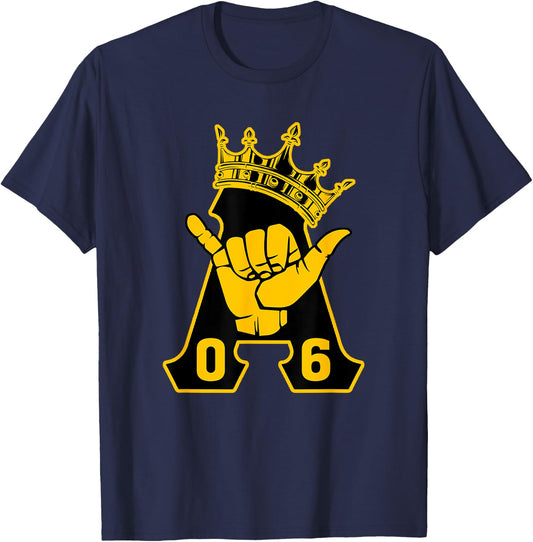 Alpha African 1906 Fraternity Hand Sign Crown T-Shirt - T-Shirt | Navy