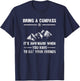 Bring A Compass It's Awkward When You Eat Friends T-Shirt - T-Shirt | Navy