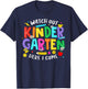 Watch Out Kindergarten Here I Come Kinder Back To School Kid T-Shirt - T-Shirt | Navy