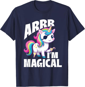 Arrr I'm Magical - Unicorn Lover Buccaneer Freebooter T-Shirt - T-Shirt | Navy