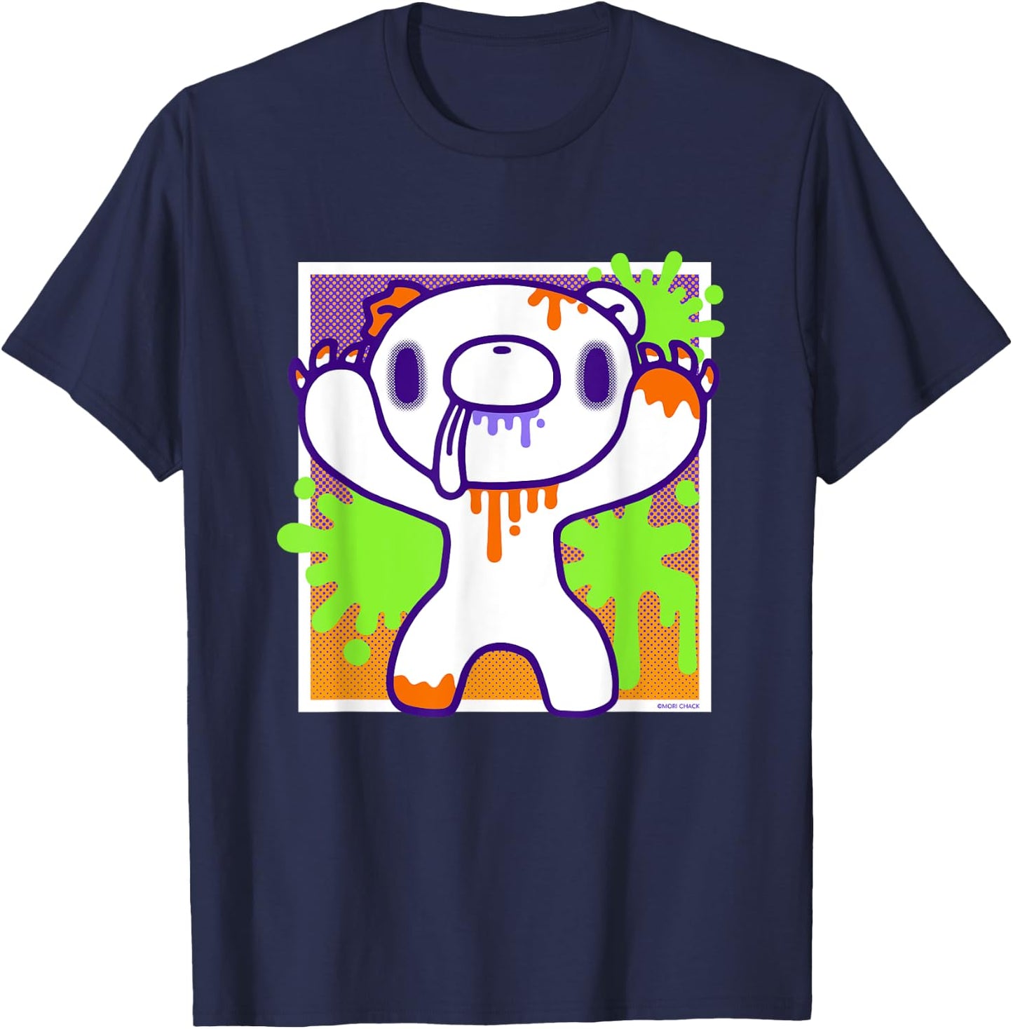 Gloomy Bear The Naughty Grizzly Halloween Spooky Pop Art T-Shirt - T-Shirt | Navy