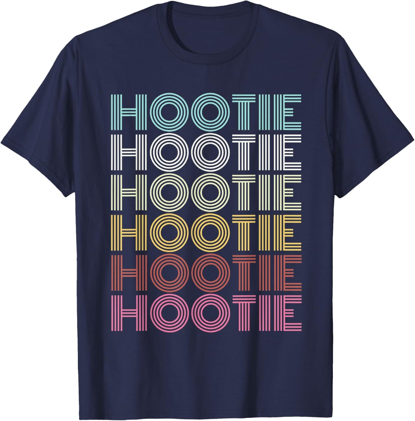Hootie Personalized Name I Love Hootie Vintage T-Shirt - T-Shirt | Navy