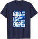 God Is Dope | Blue Camouflage T-Shirt - T-Shirt | Navy