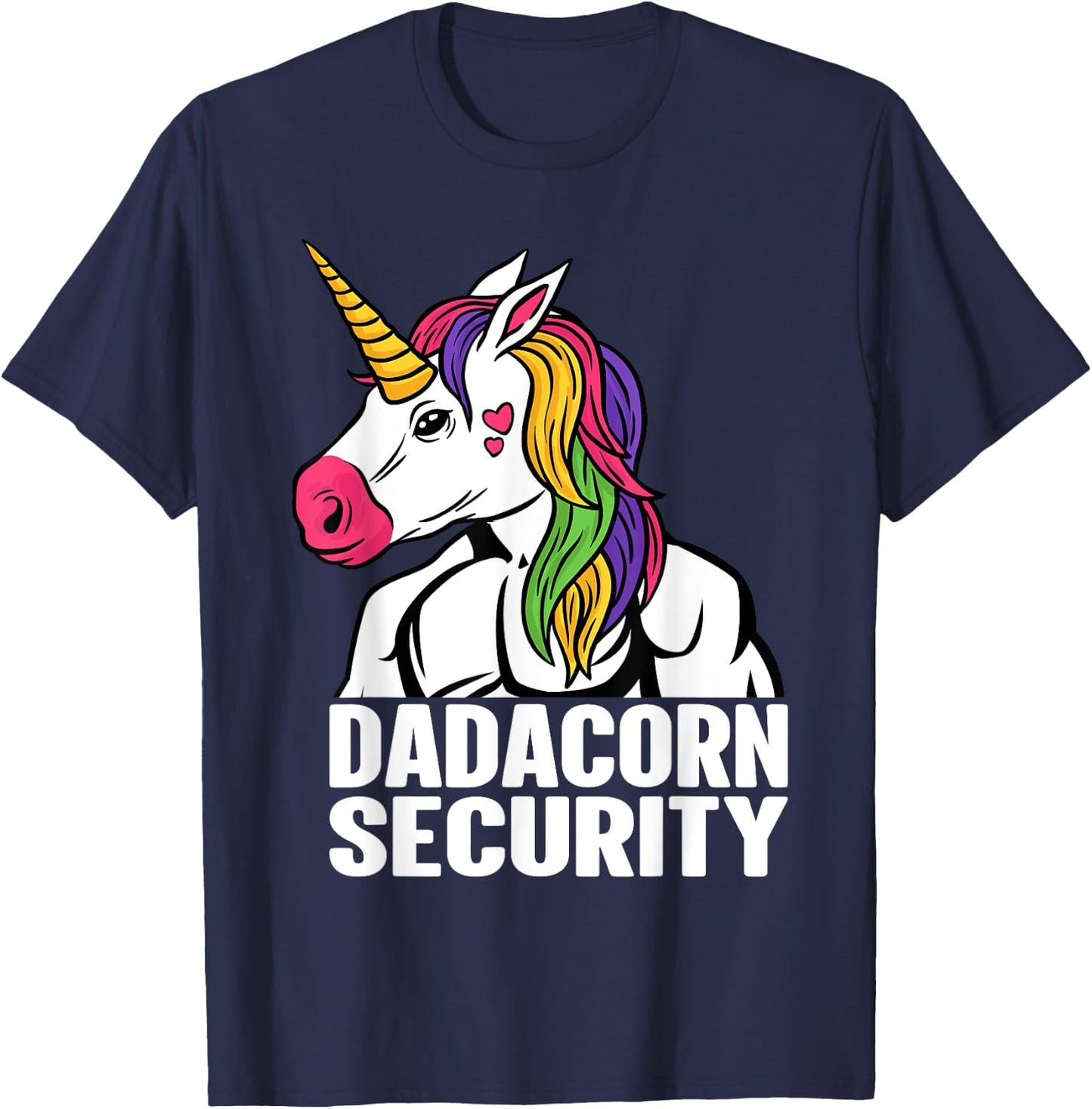 Unicorn Headband Adult Unicorn Onesie Unicorn Security T-Shirt - T-Shirt | Navy