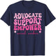 Advocate Support Empower Cute Social Worker Graduation MSW T-Shirt - T-Shirt | Navy