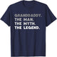 Granddaddy The Man The Myth The Legend Funny T-Shirt - T-Shirt | Navy