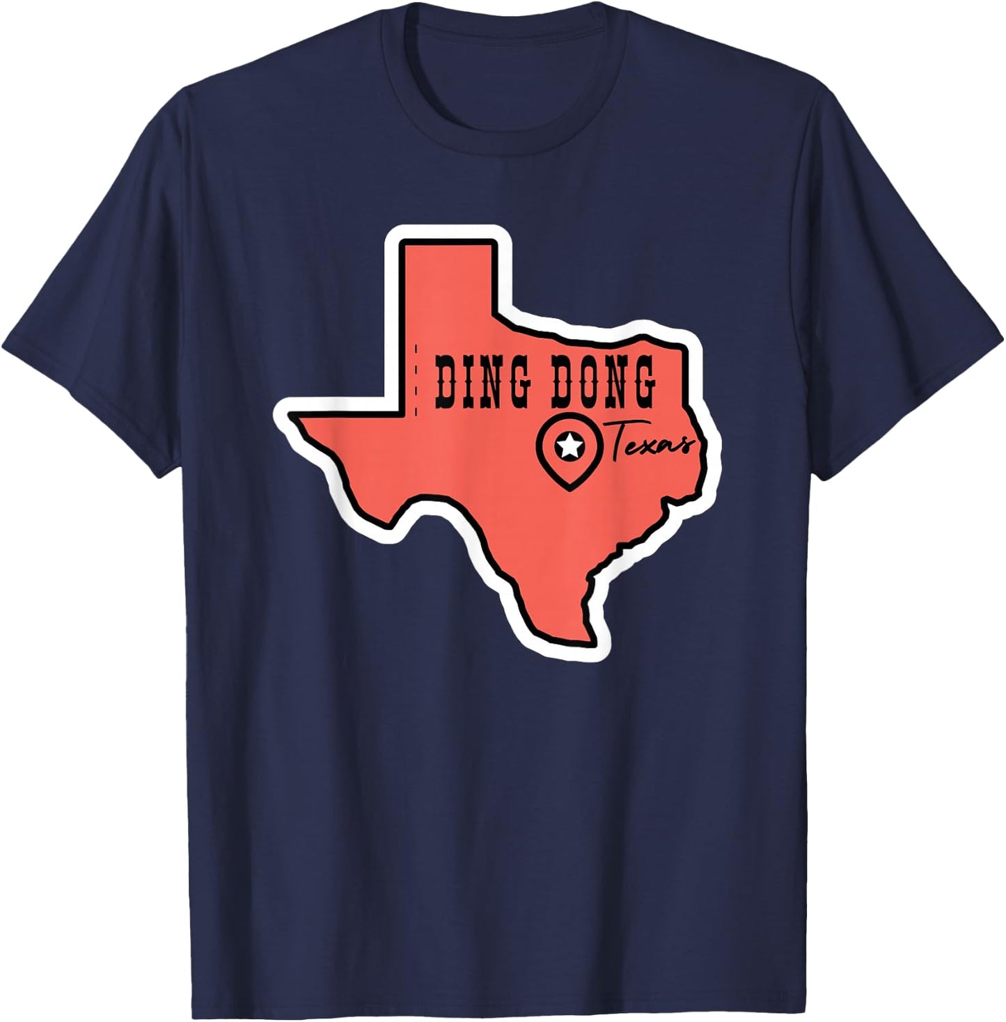 Ding Dong Texas T-Shirt - T-Shirt | Navy