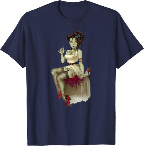 Zombie Pin Up Girl Halloween Graphic