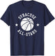 Syracuse Vintage All-Stars Retro 80s Basketball T-Shirt - T-Shirt | Navy