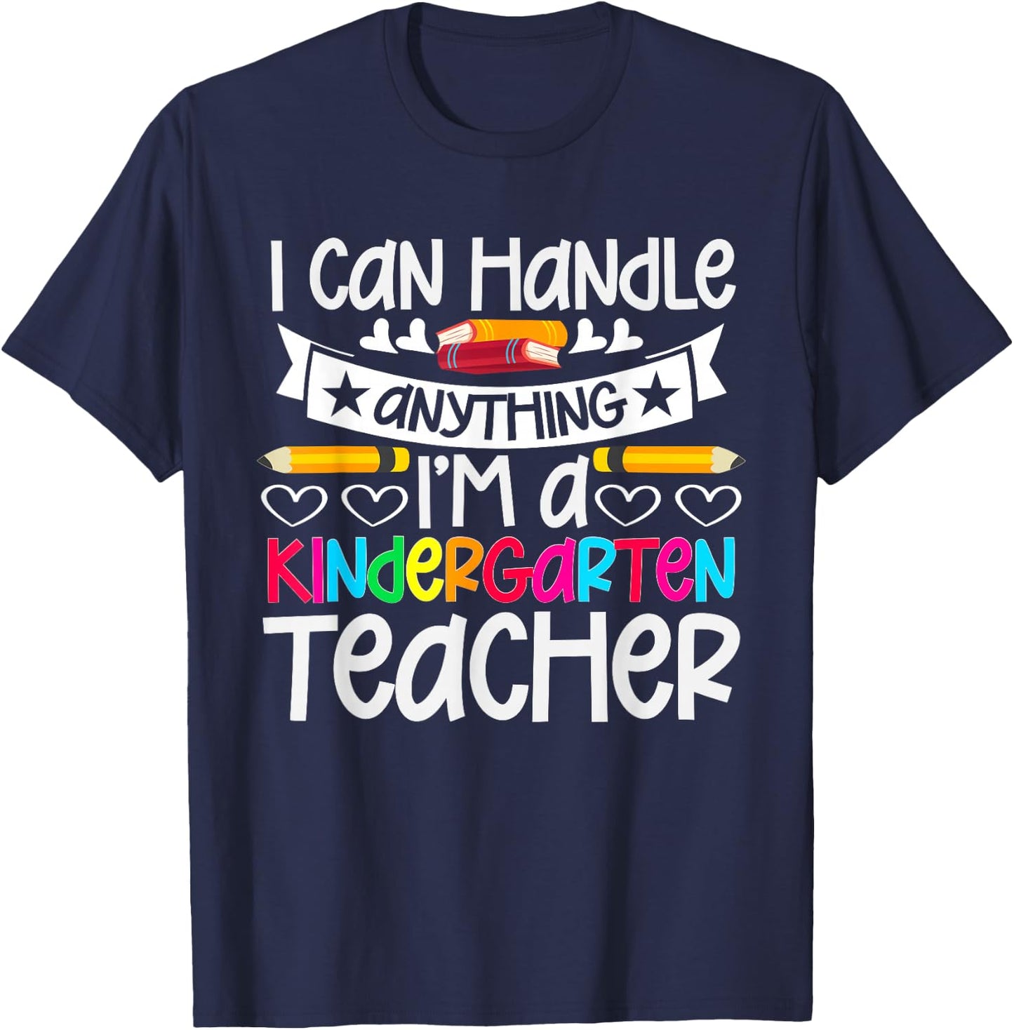Kindergarten Teacher Life School Education Rainbow Toddler T-Shirt - T-Shirt | Navy