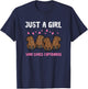 Just Girl Who Loves Capybaras Capy Girls Kids Youth Women T-Shirt - T-Shirt | Navy