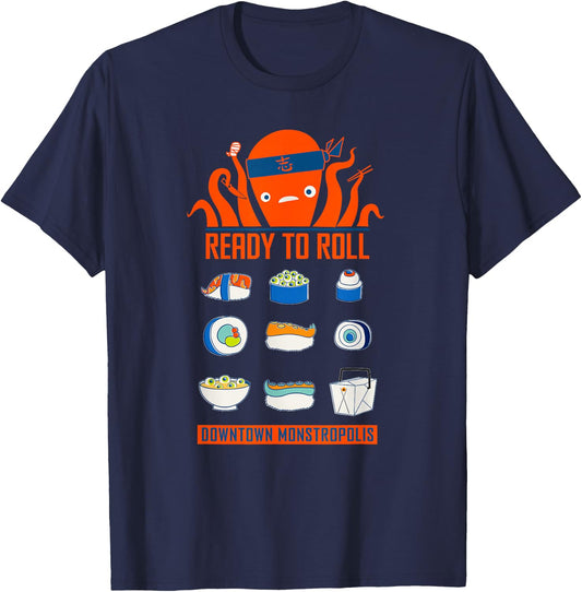 Disney and Pixar's Monsters, Inc. Harryhausen's Sushi T-Shirt - T-Shirt | Navy
