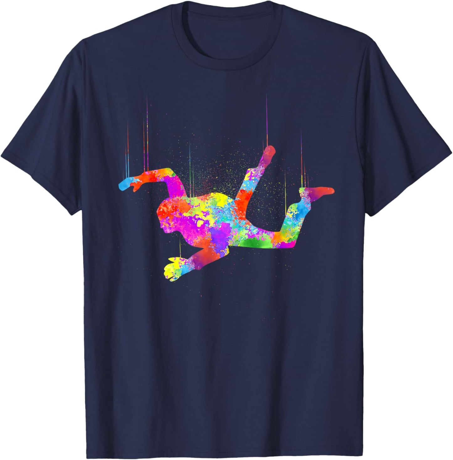 Cool Skydiving Art Women Indoor Skydive Sky Diving T-Shirt - T-Shirt | Navy