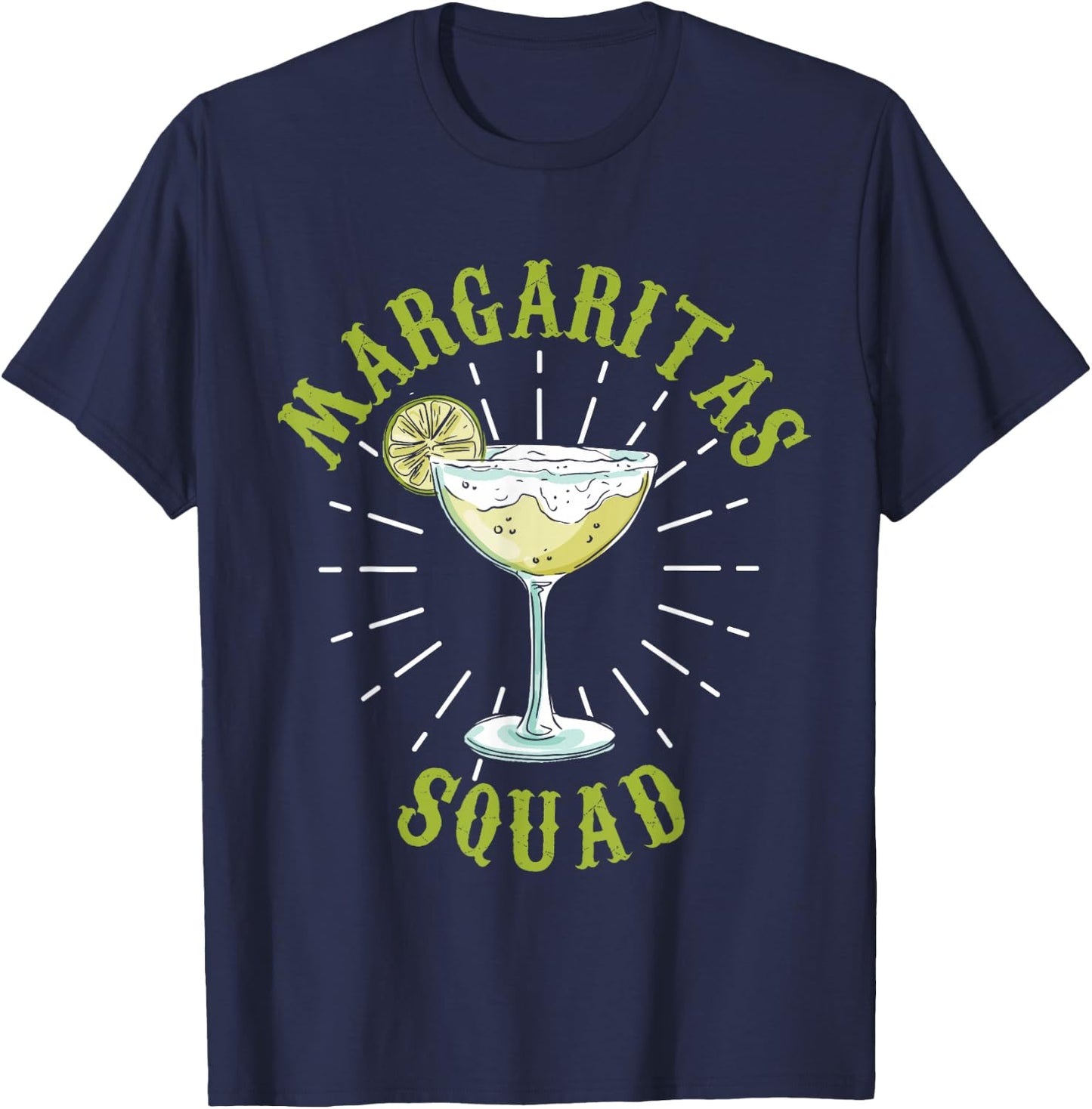 Margarita Squad Funny Cinco de Mayo T-Shirt - T-Shirt | Navy