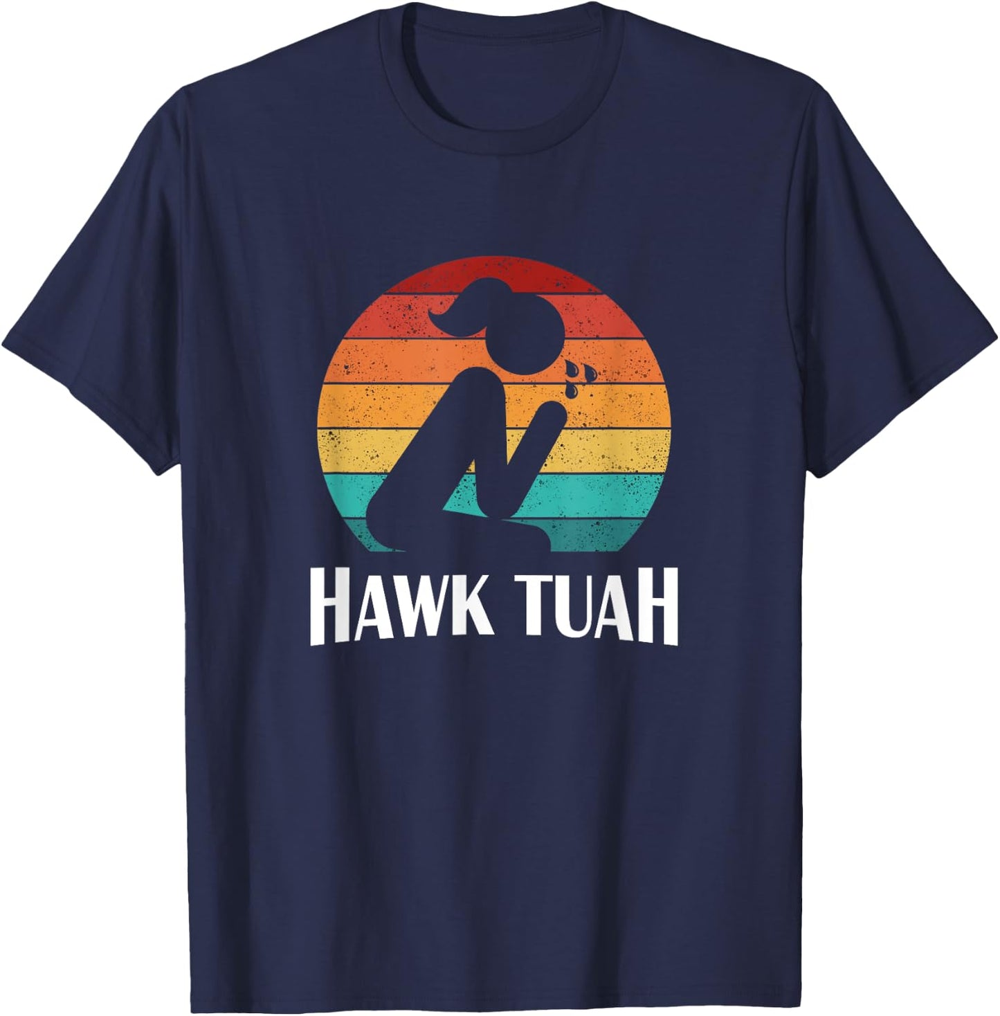 Hawk Tuah T-Shirt - T-Shirt | Navy