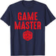 Game Master | Tabletop RPG D20 Boardgame Gamer T-Shirt - T-Shirt | Navy