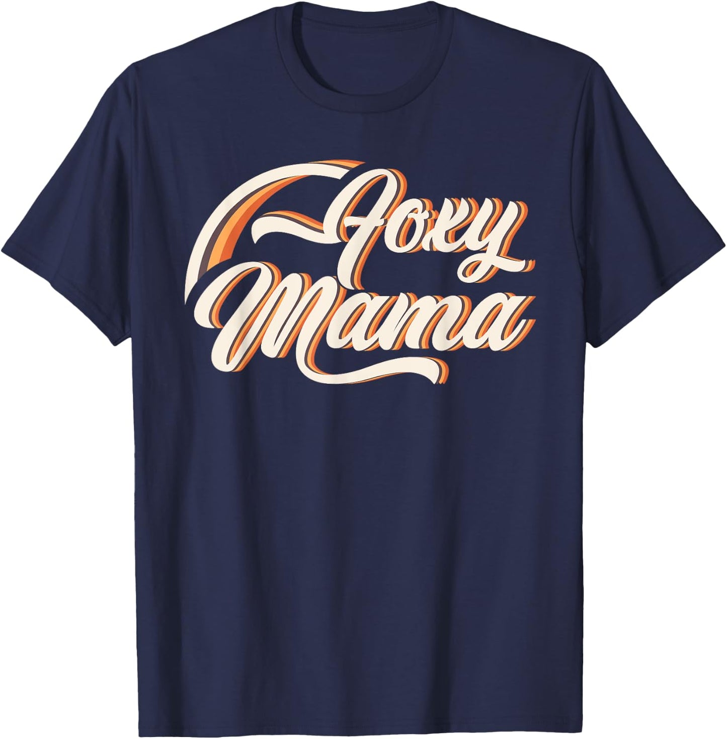 Foxy Mama Roller Disco Outfit 70s Costume T-Shirt - T-Shirt | Navy