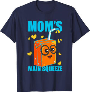 Cute Funny Moms Main Squeeze Funny Juicebox Boy Girl Toddler T-Shirt - T-Shirt | Navy
