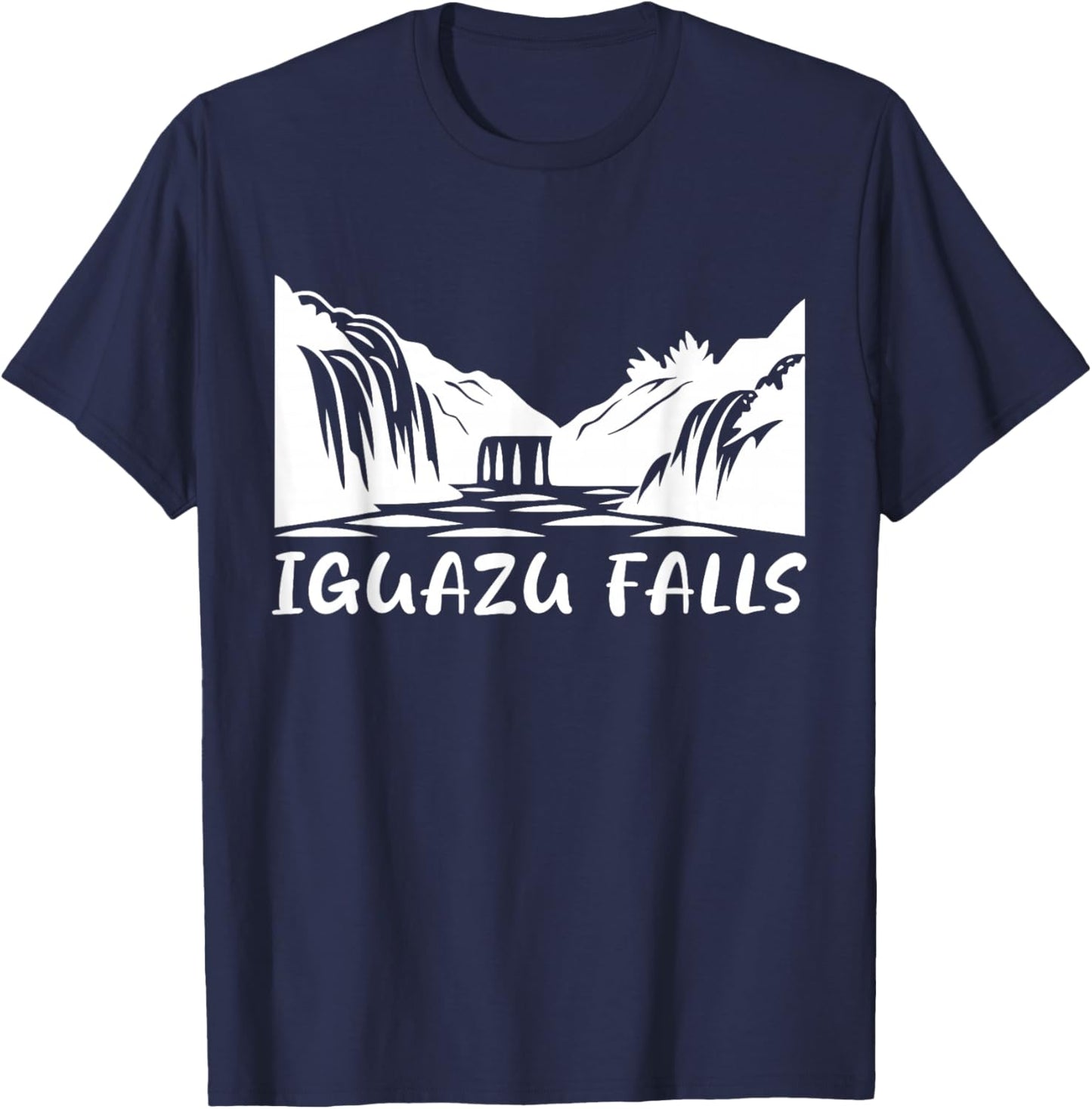 Iguazu Falls Souvenir Iguazu Falls Vacation Travel T-Shirt - T-Shirt | Navy
