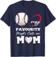My Favorite Baseball Player Calls Me Mom Mother's Day T-Shirt - T-Shirt | Navy