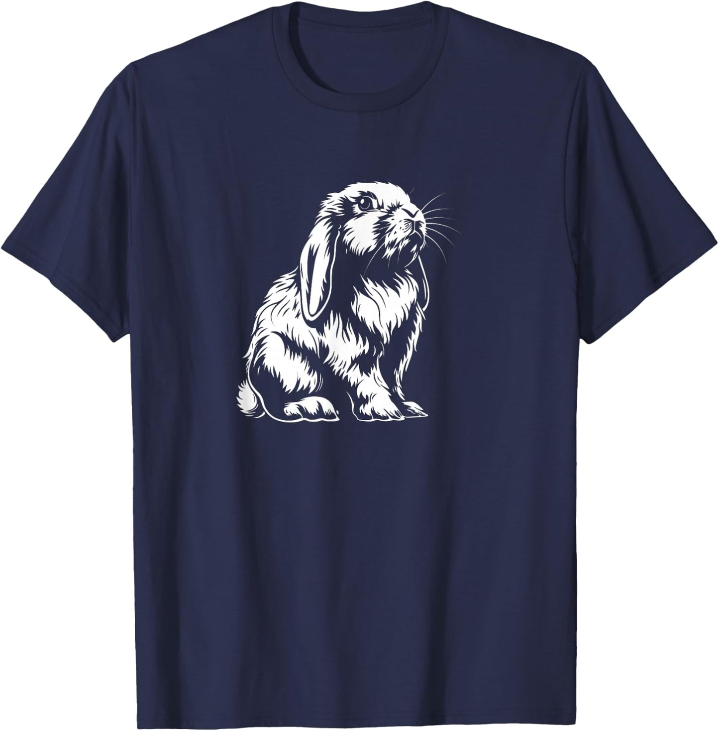 Vintage Retro Mini Holland Lop Bunny Rabbit Lover T-Shirt - T-Shirt | Navy