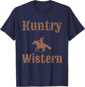 Kuntry and Wistern T-Shirt - T-Shirt | Navy